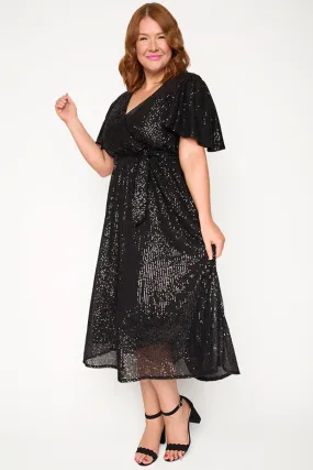 Lover Black Sequin Dress