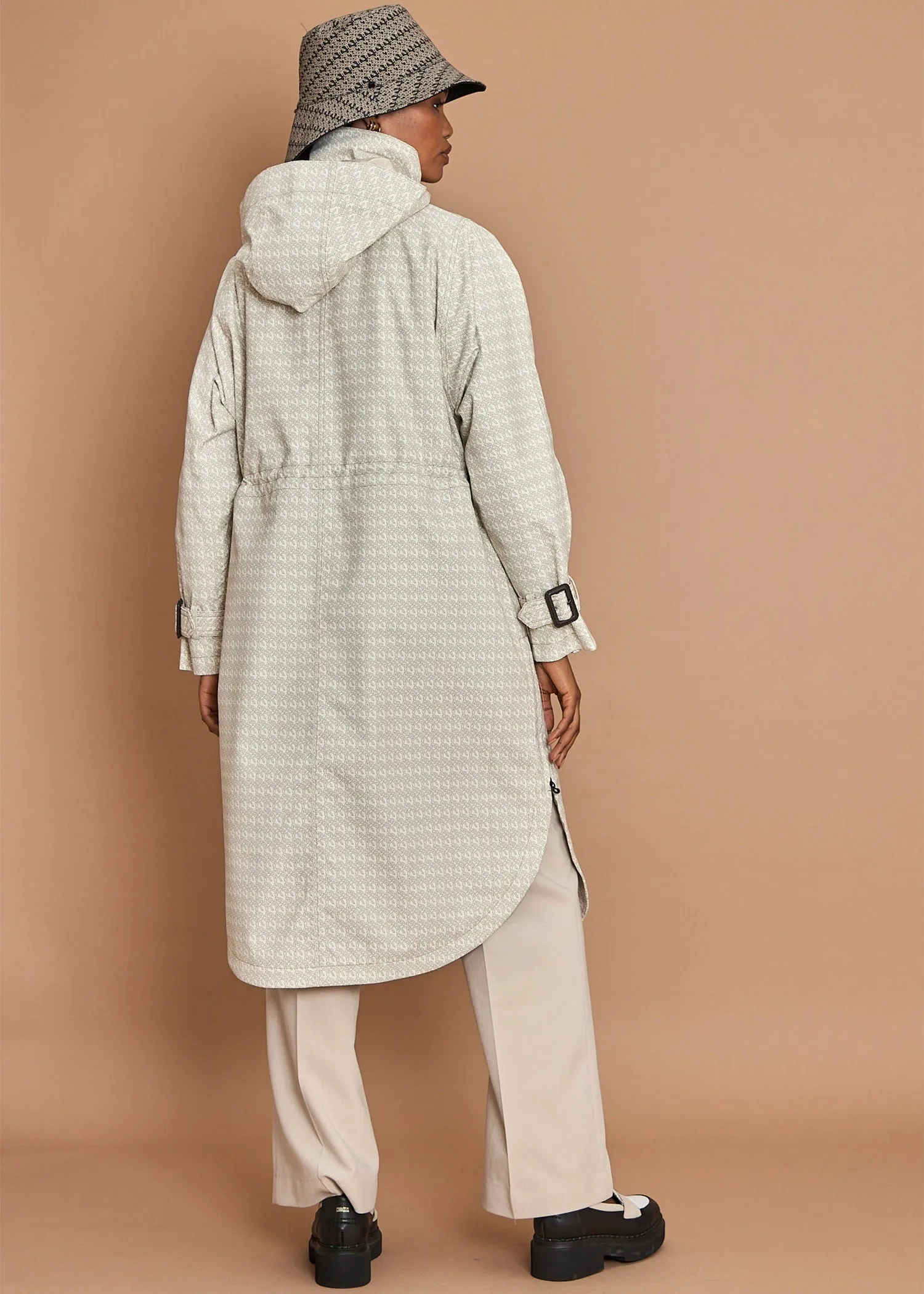 Luxury Tailored Poncho - Monogram Print