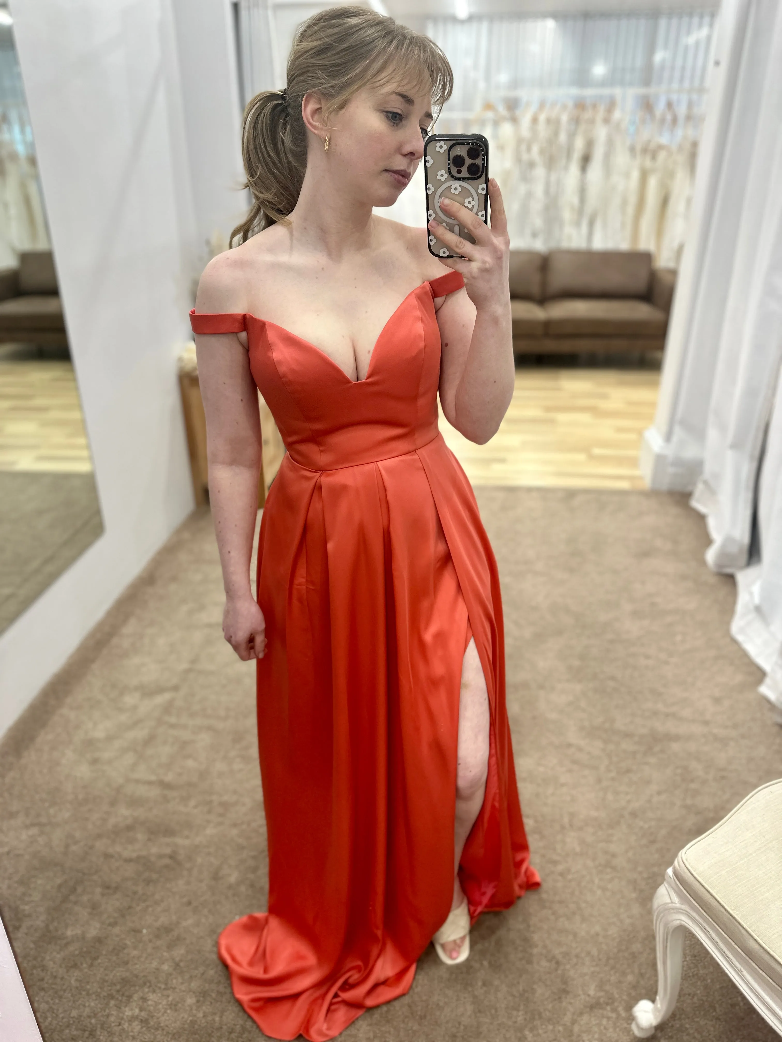 Maeve Off Shoulder Ball Gown