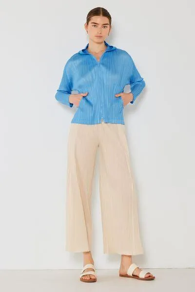 Marina West Pleated Wide-Leg Pants