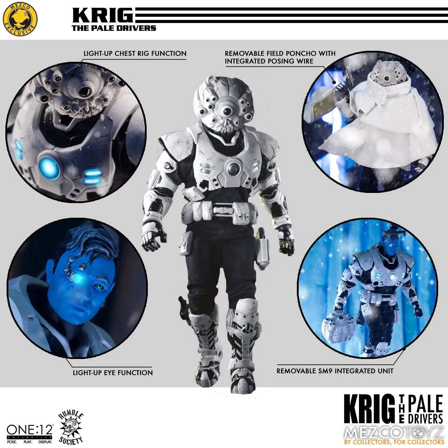 Mezco Toyz ONE:12 Krig The Pale Driver Action Figure Exclusive