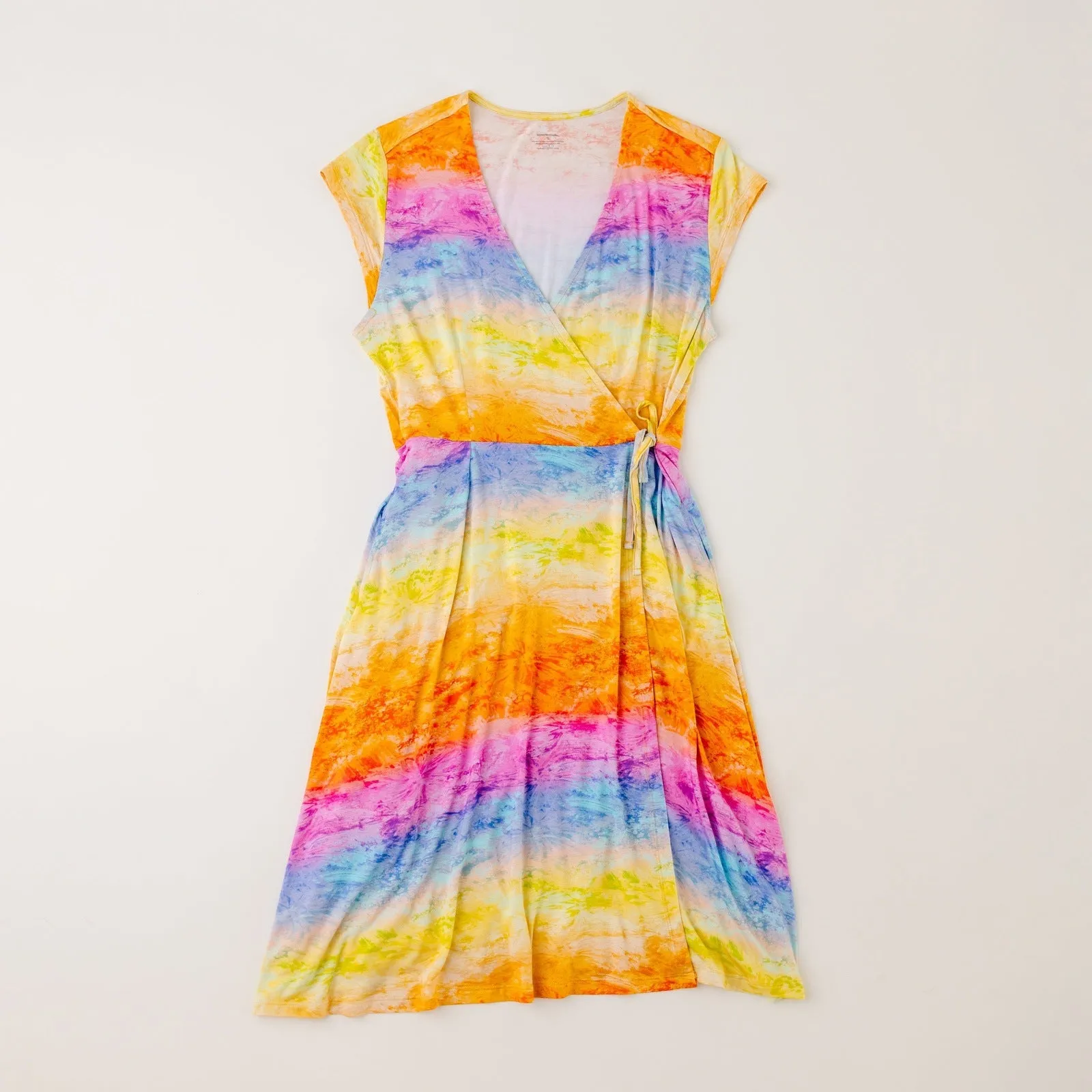 Moni's Closet: Rainbow Sherbet Women's Lounge Wrap Dress