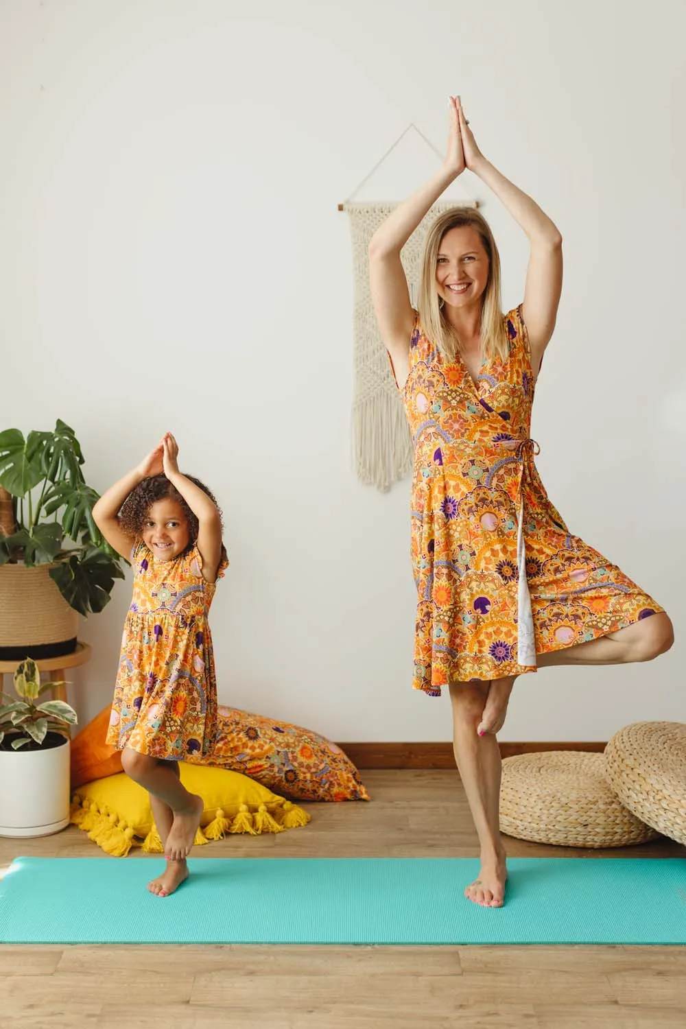 Moni's Closet: Sunshine Mandala Women's Lounge Wrap Dress