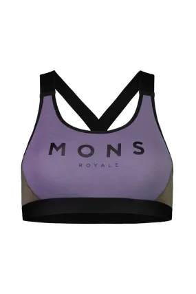 Mons Royale Stella X-Back Bra Walnut/Thistle