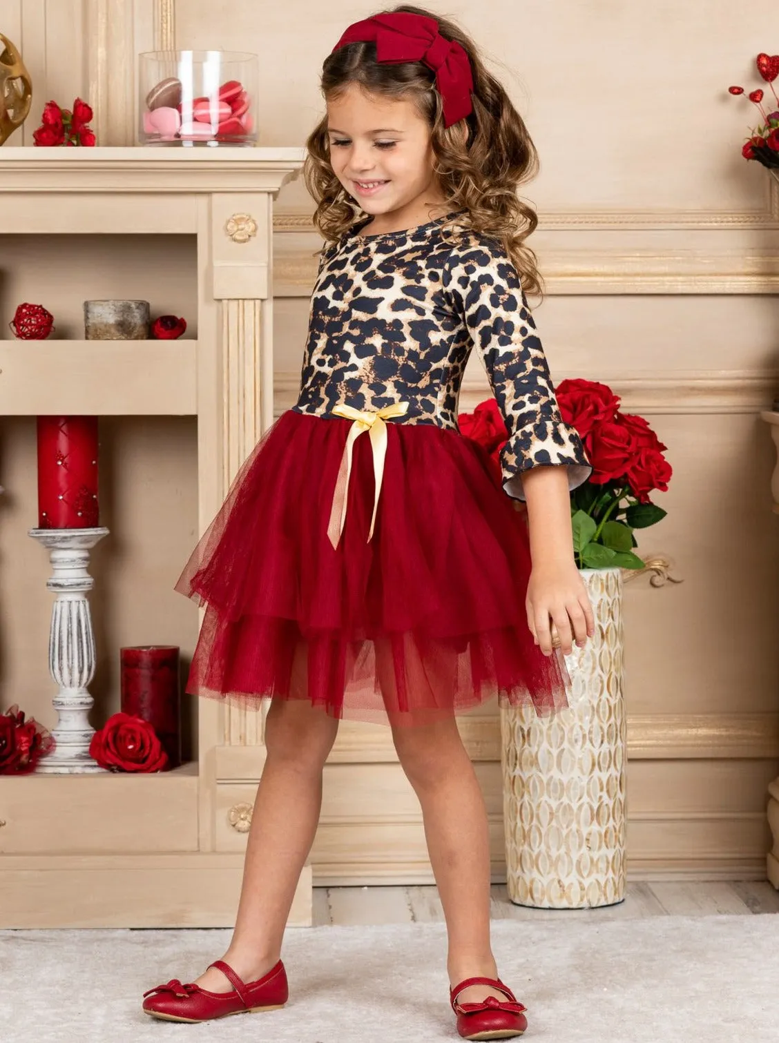 Moves Like Jaguar Long Sleeve Tutu Dress