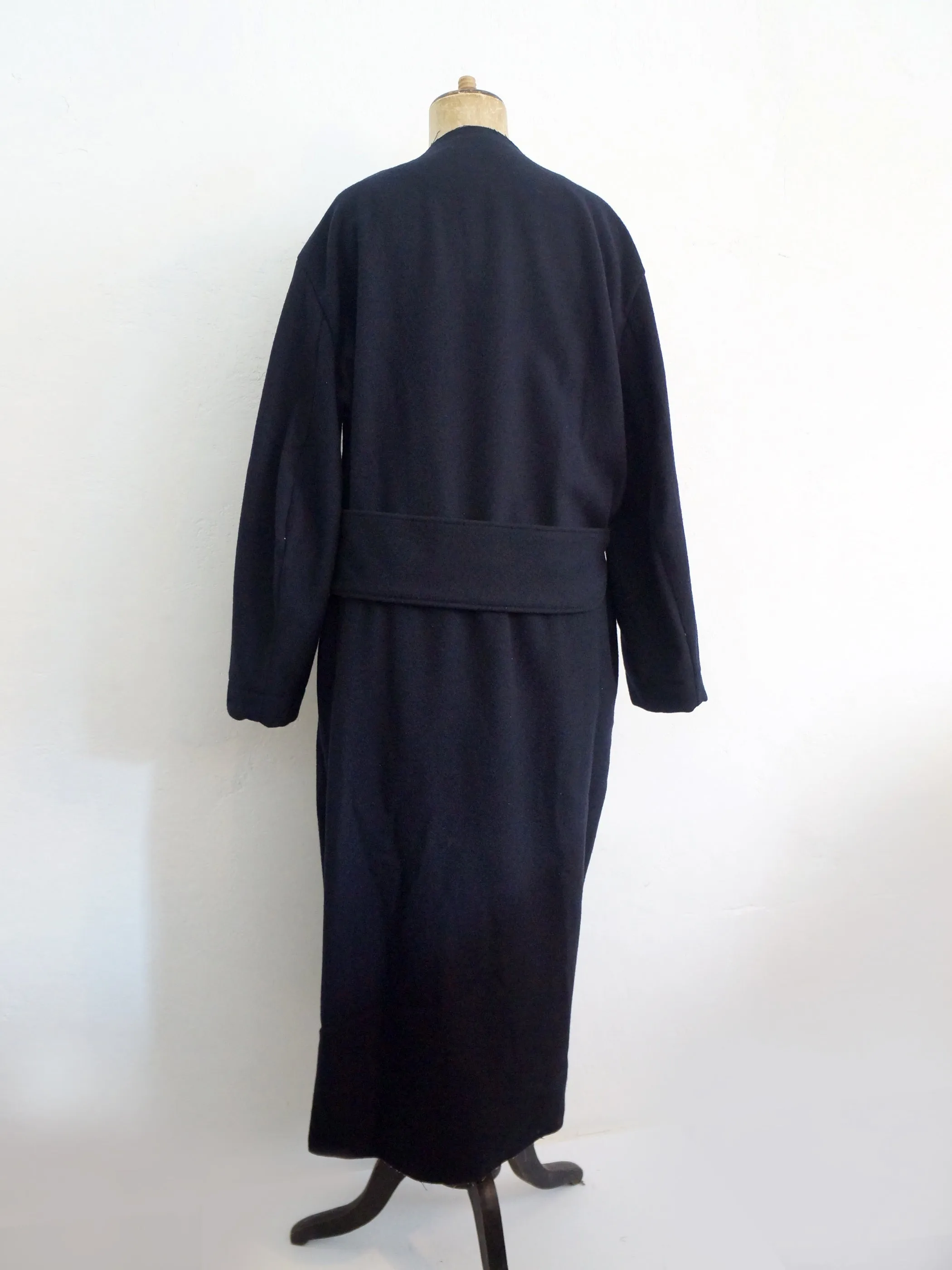 navy long coat