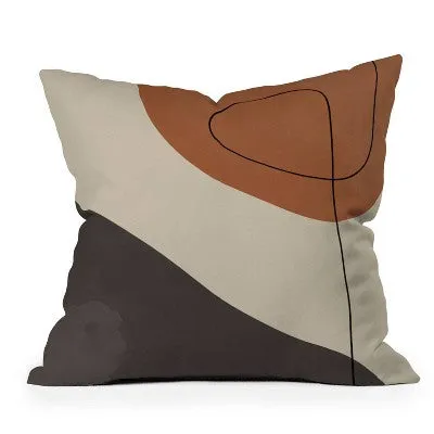 New - 16"x16" Alisa Galitsyna Modern Abstract Shapes Square Throw Pillow - Deny Designs