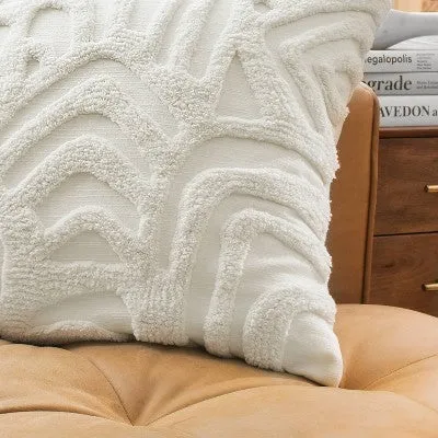 New - Kobo Tufted Decorative Pillow White - Rochelle Porter