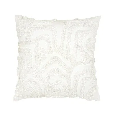 New - Kobo Tufted Decorative Pillow White - Rochelle Porter