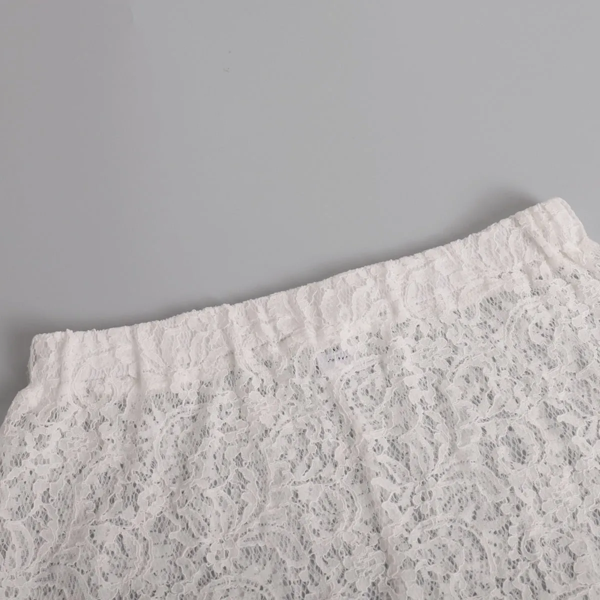 NEW!! The Lainey White Lace Maxi Skirt w/out Liner