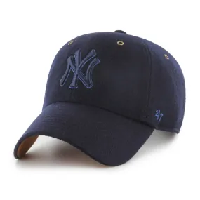 New York Yankees MLB 47 Brand Men's Tonal Blue Peacoat Clean Up Adjustable Hat