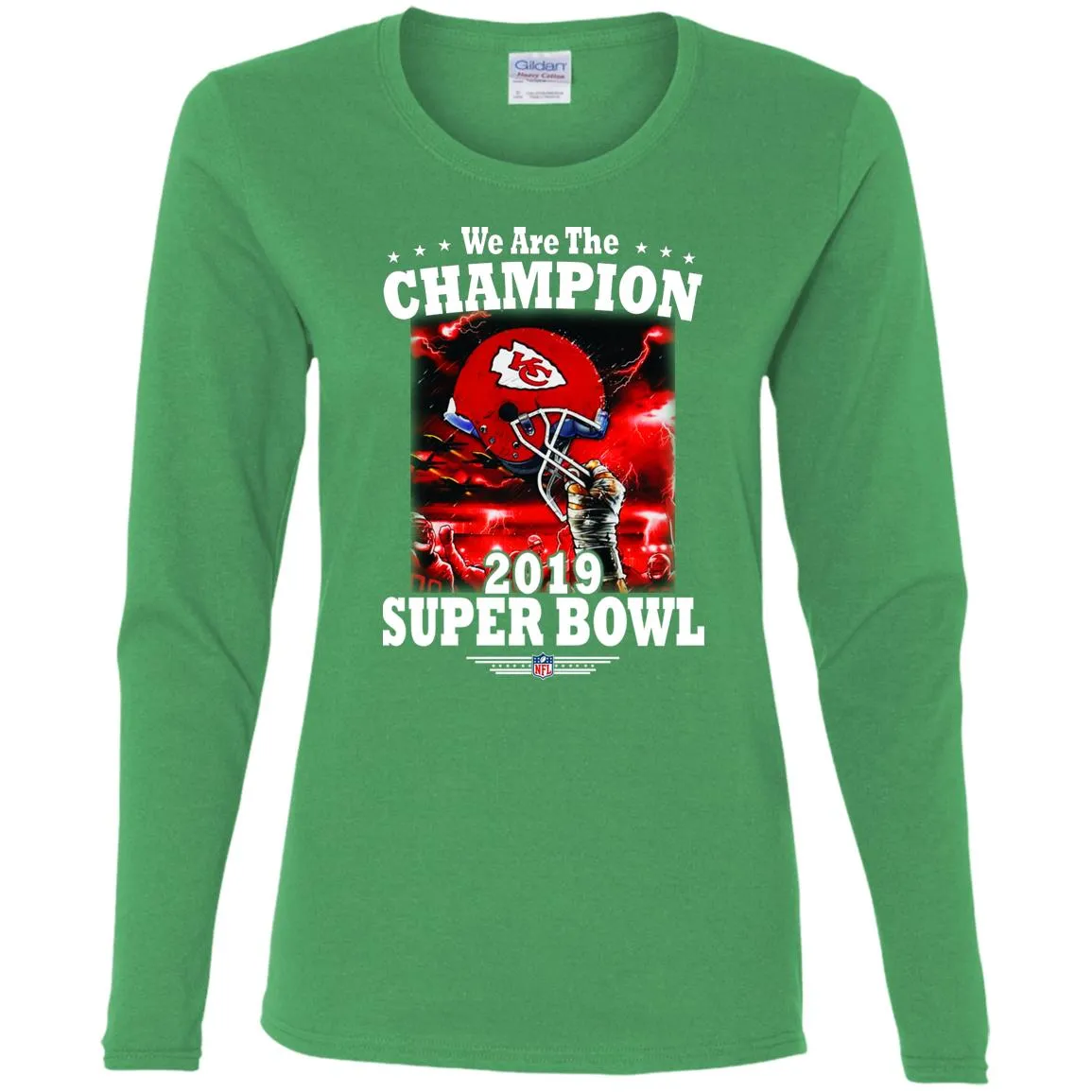 Nfl – Kansas City Chiefs We Are The Champion 2019 Super Bowl Football Women Long Sleeve Shirt