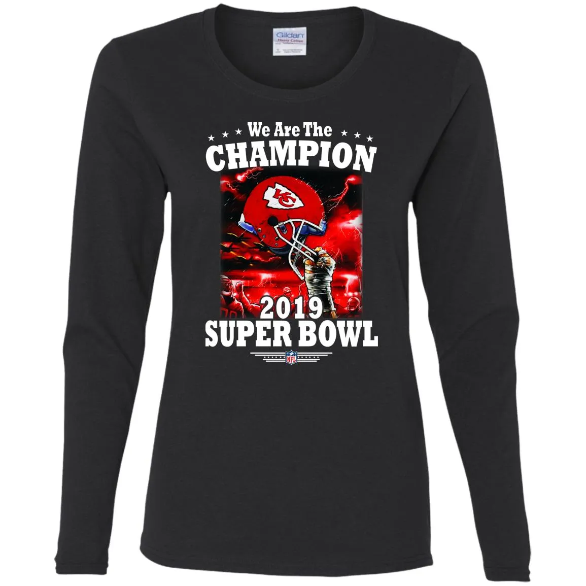 Nfl – Kansas City Chiefs We Are The Champion 2019 Super Bowl Football Women Long Sleeve Shirt