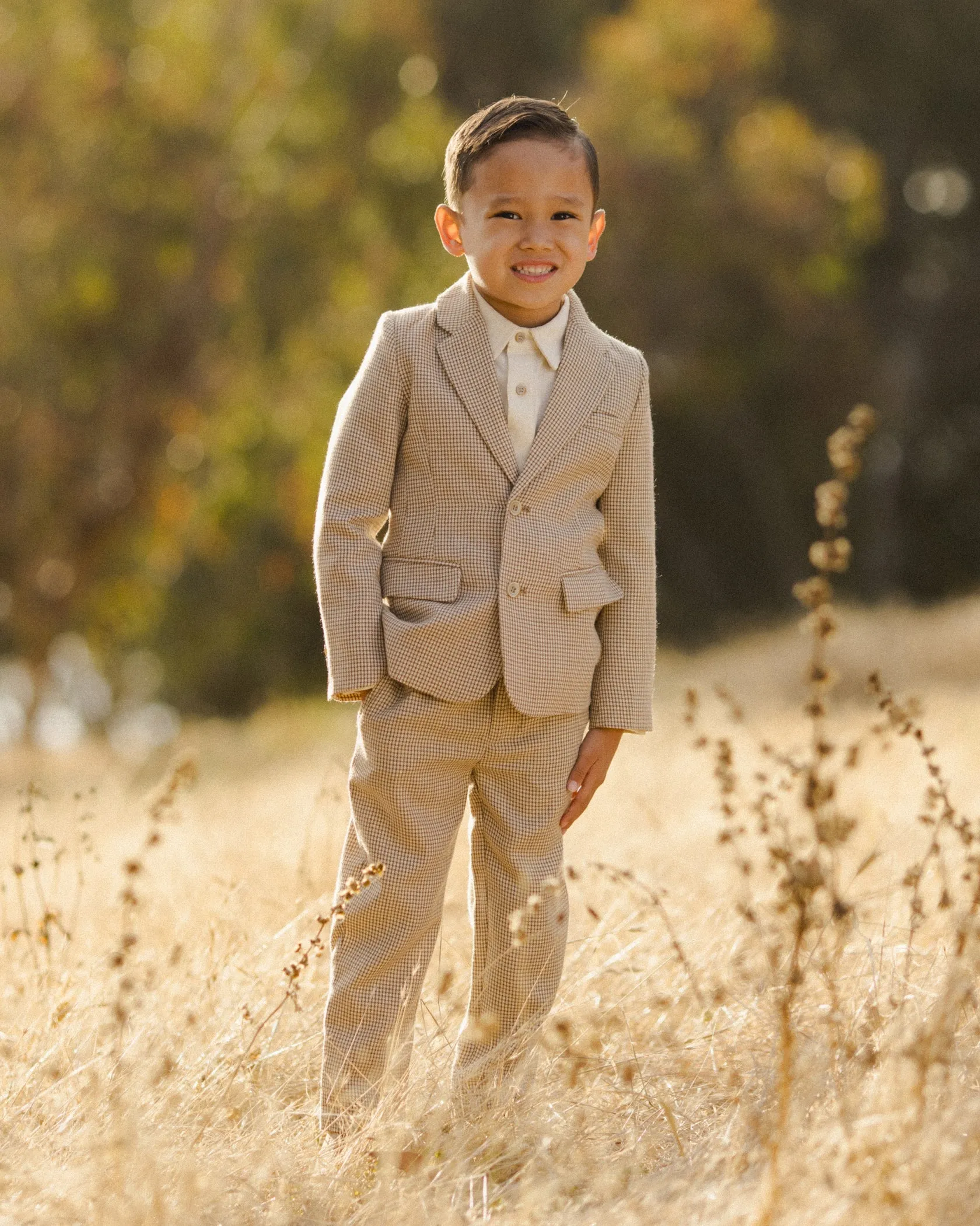 Nora Lee Sebastian Blazer - Golden Houndstooth