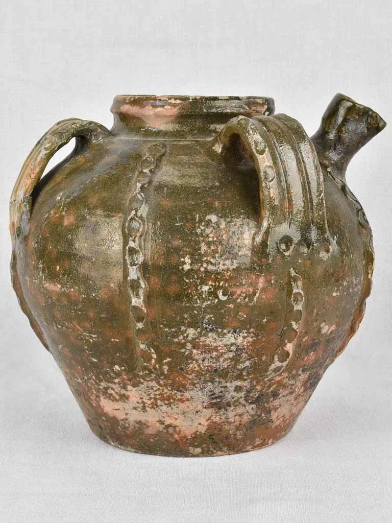 Oil jar from Saintonge, antique 11"