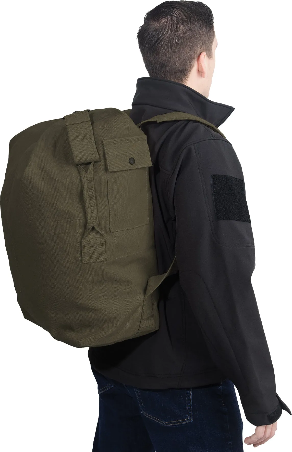 Olive Drab Nomad Canvas Duffle Backpack