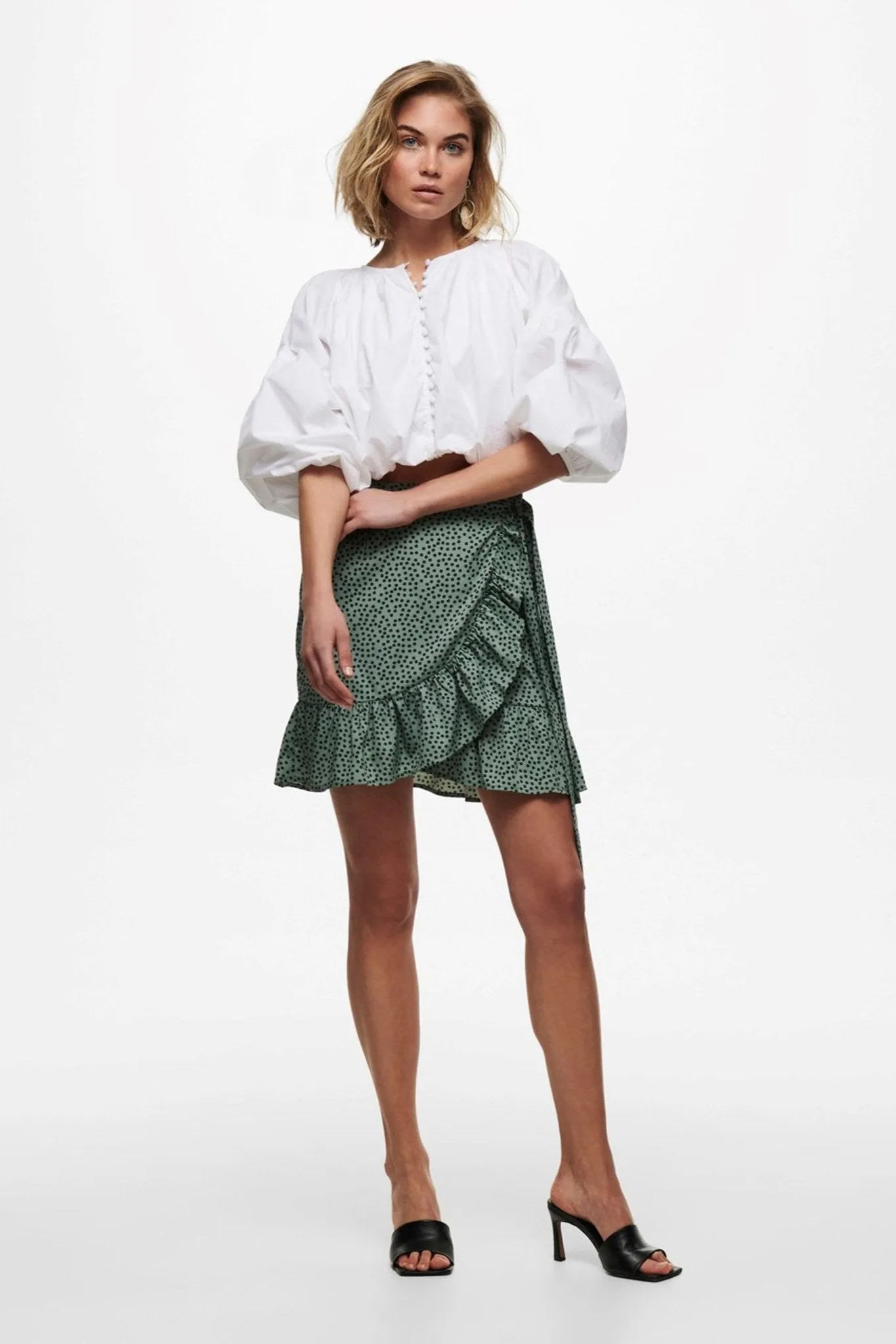 Olivia Wrap Skirt - Chinois Green