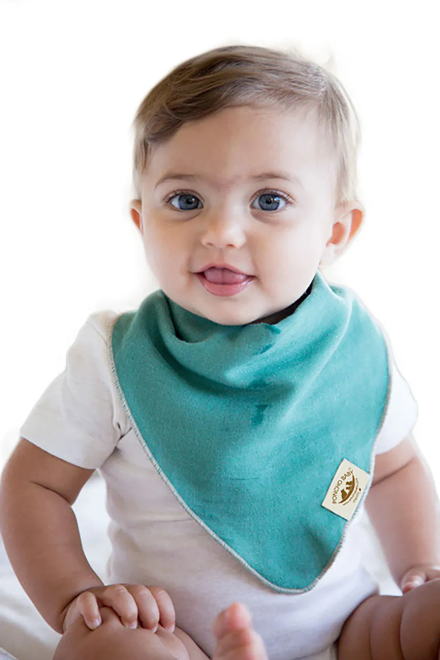 Organic Banbana Bib - Reversible Emerald/Beige