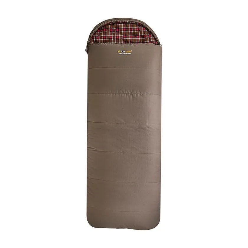 Oztrail Cotton Canvas Sleeping Bag -7C 100CM X 235CM