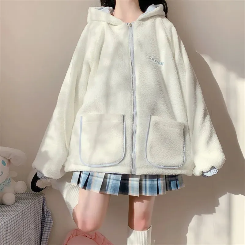 Pastel Bear Double-Sided Jacket