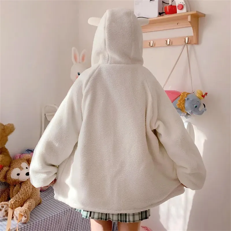 Pastel Bear Double-Sided Jacket