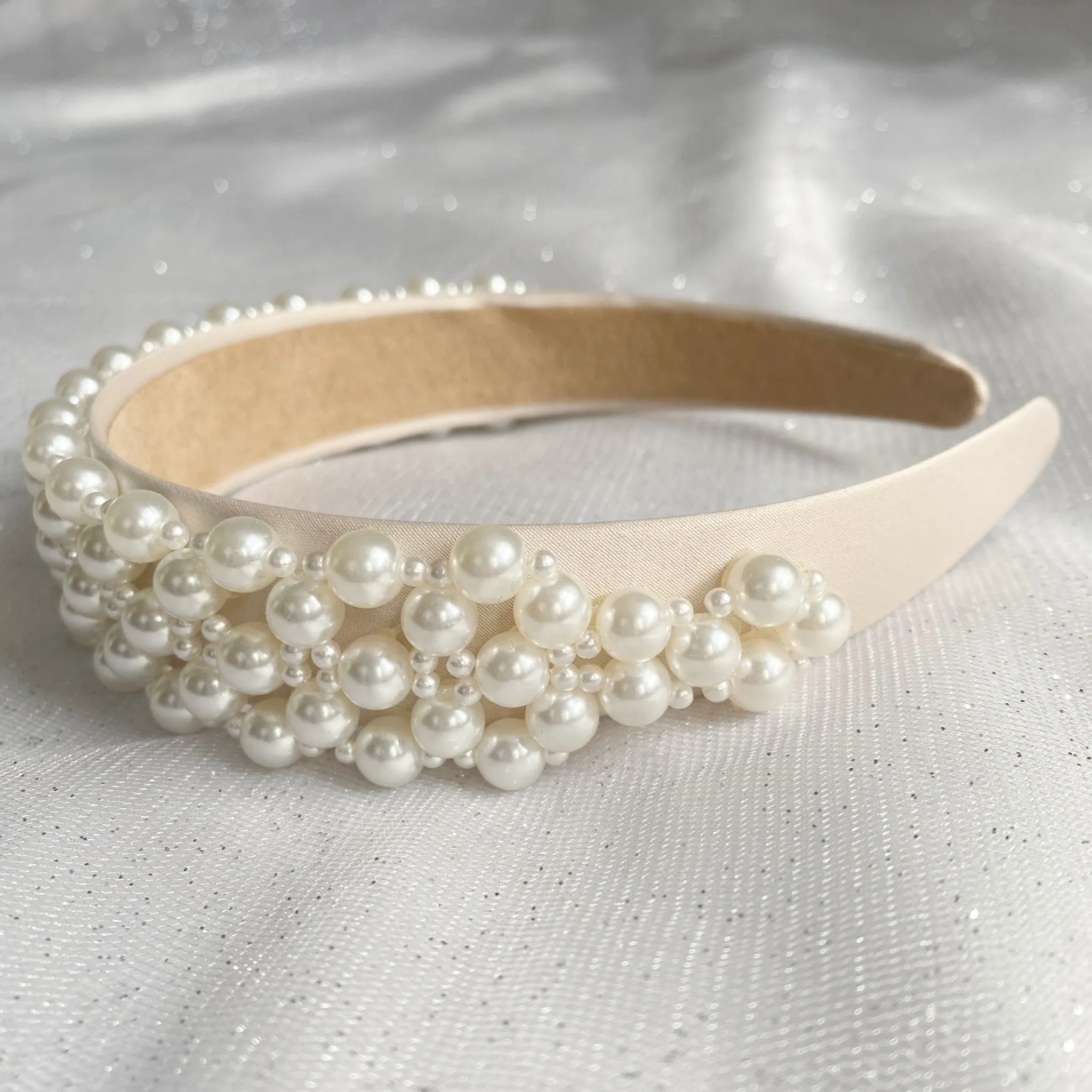 Pearl Headband Woven