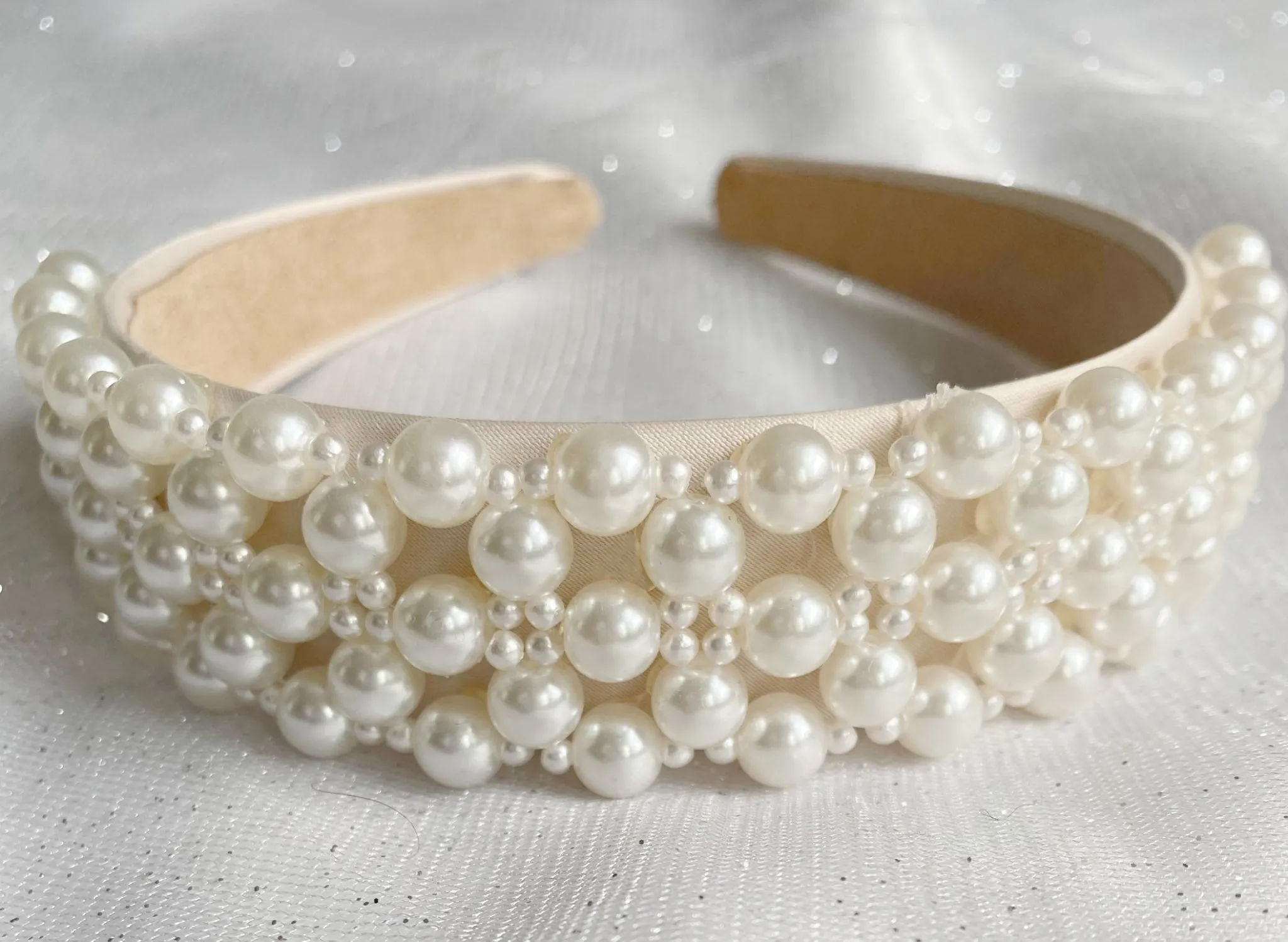 Pearl Headband Woven