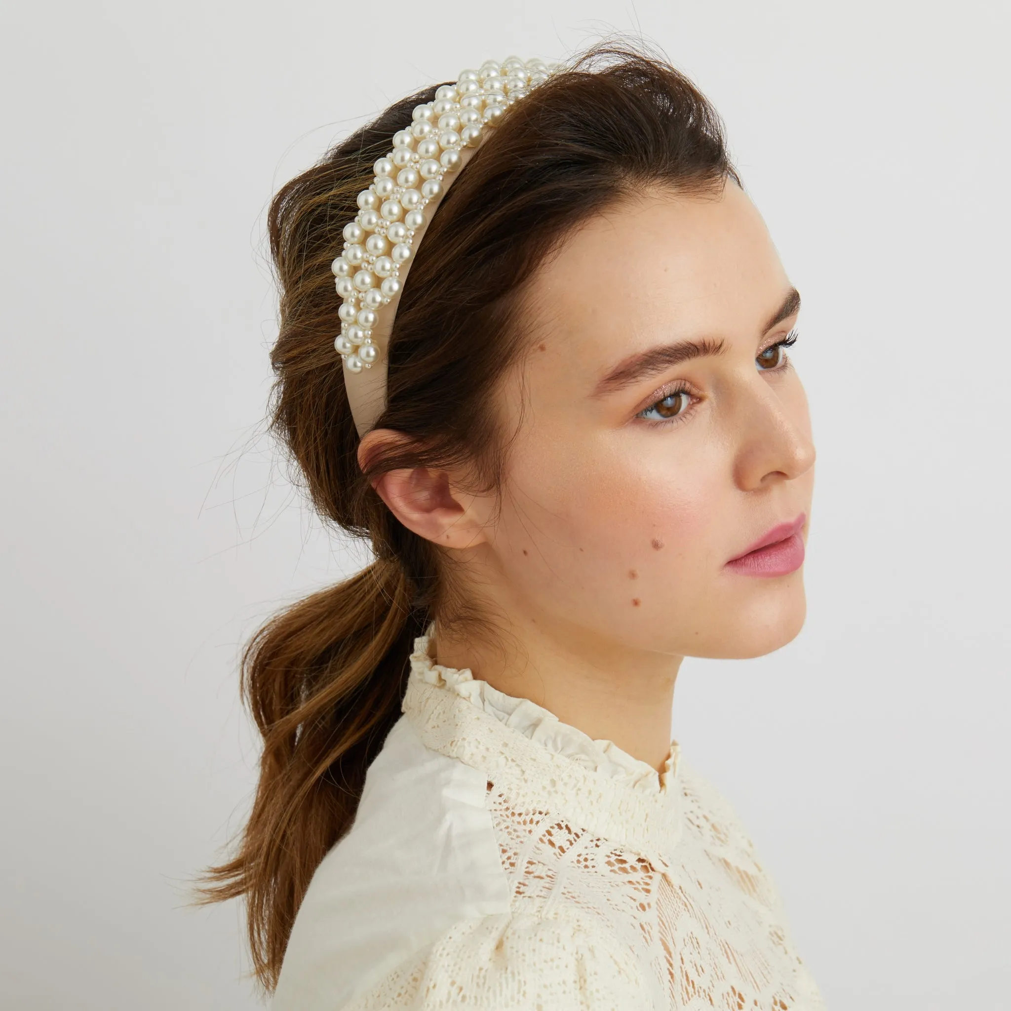 Pearl Headband Woven