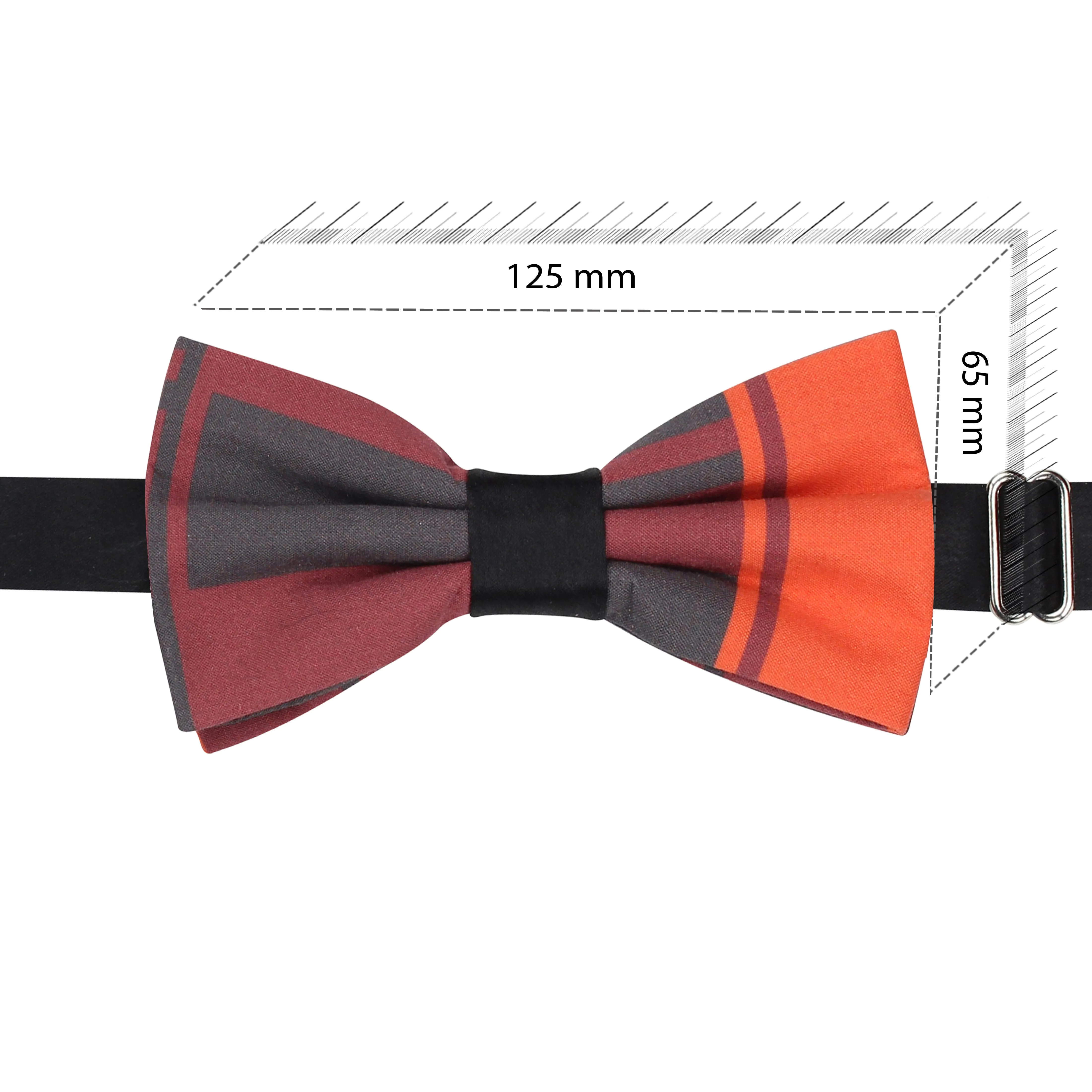 Peluche Insignia Abstract Red Bow Tie For Men