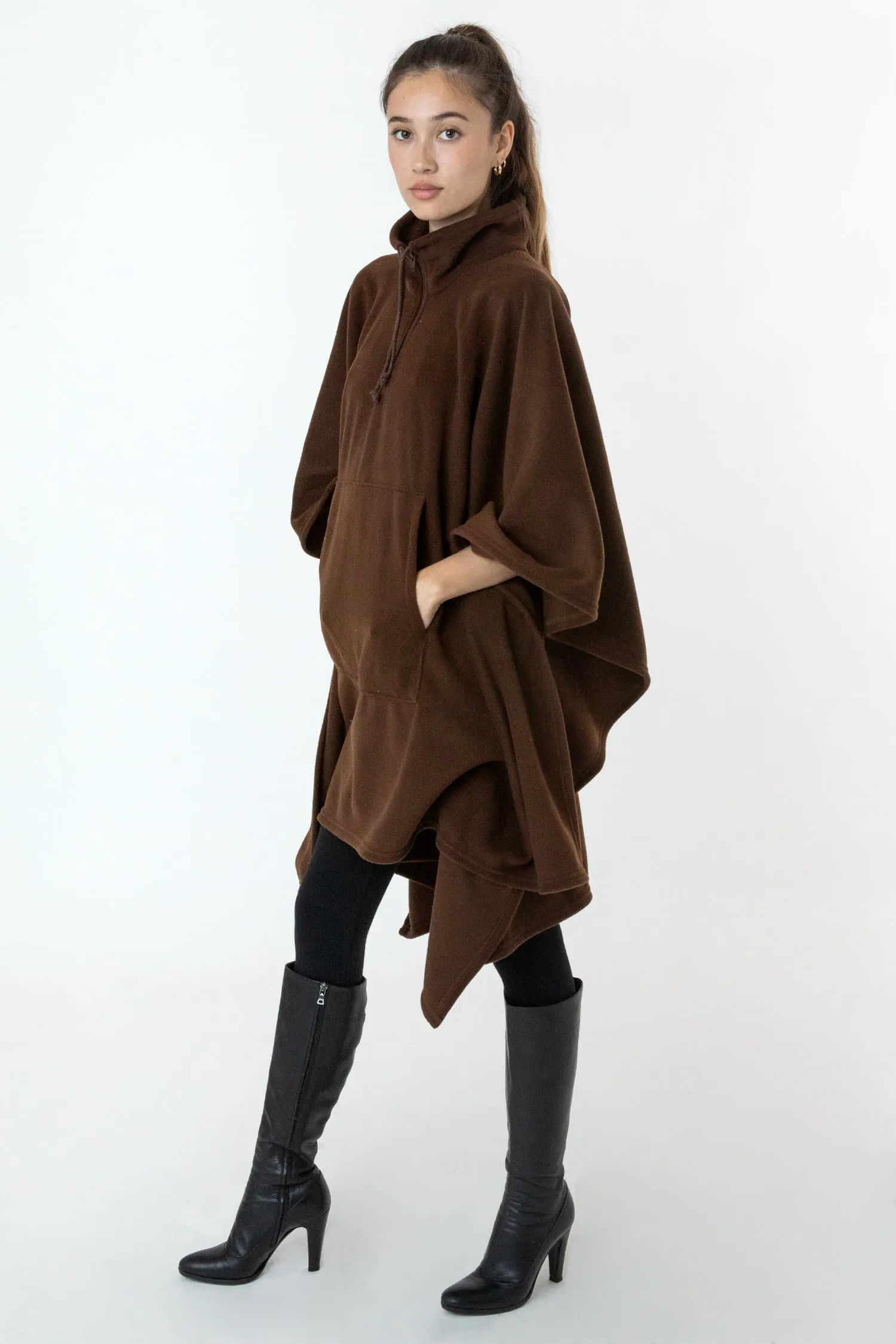 PF419 - Polar Fleece Half Zip Poncho