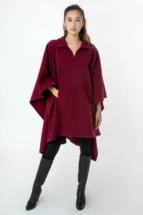 PF419 - Polar Fleece Half Zip Poncho