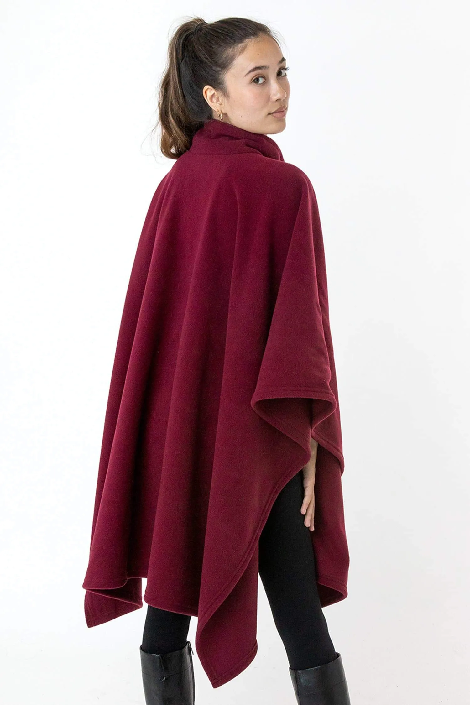 PF419 - Polar Fleece Half Zip Poncho