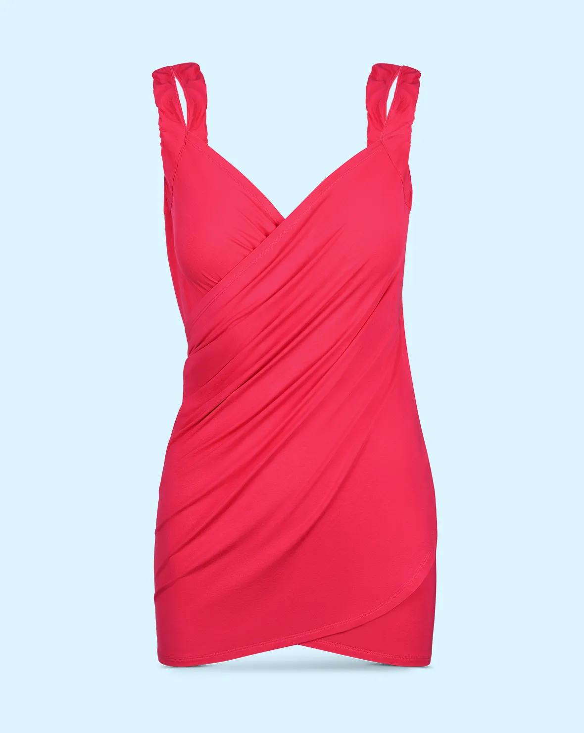 Pink Bamboo Wrap Dress