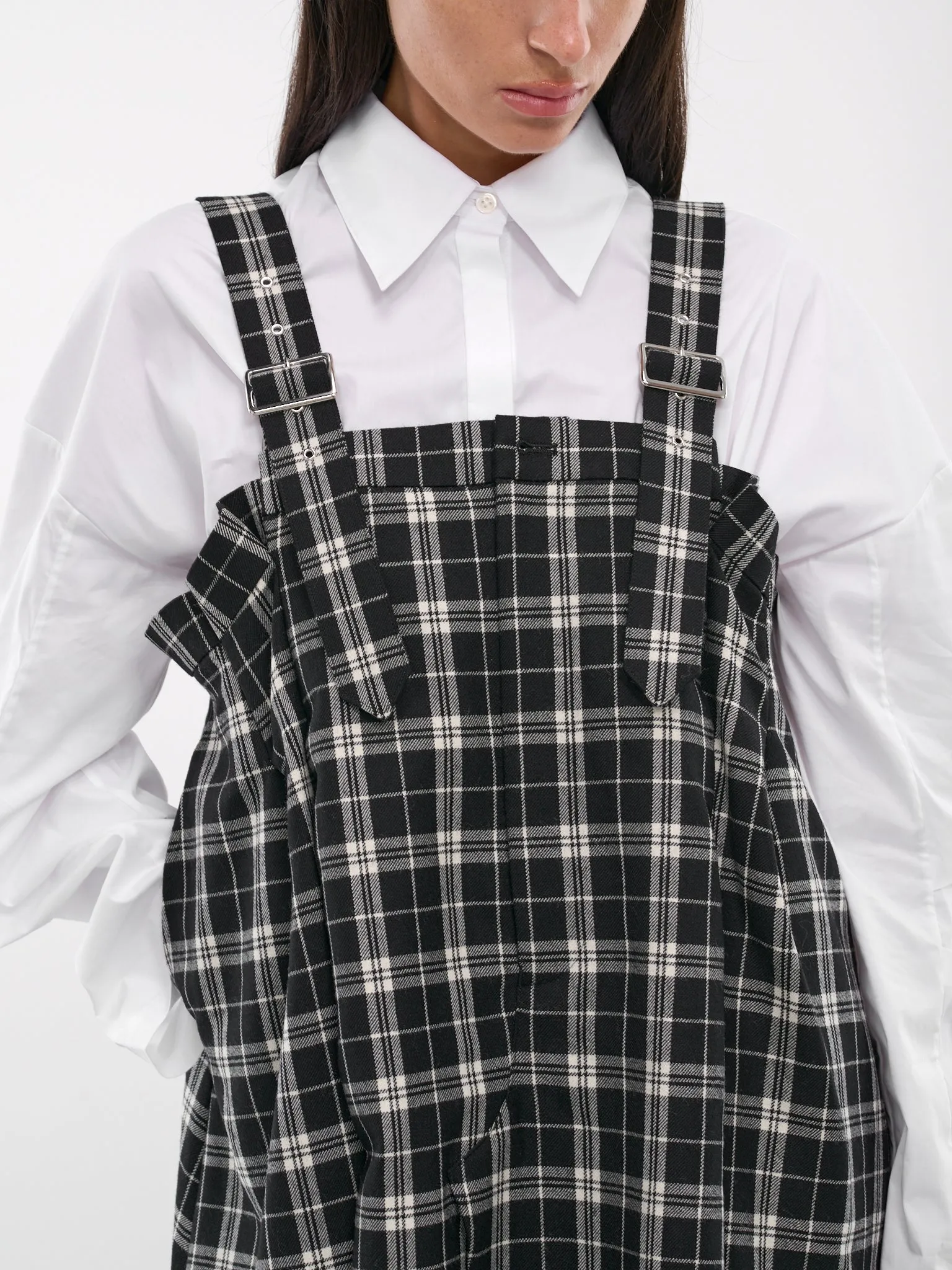 Plaid Suspender Skirt (3N-A004-051-PLAID)