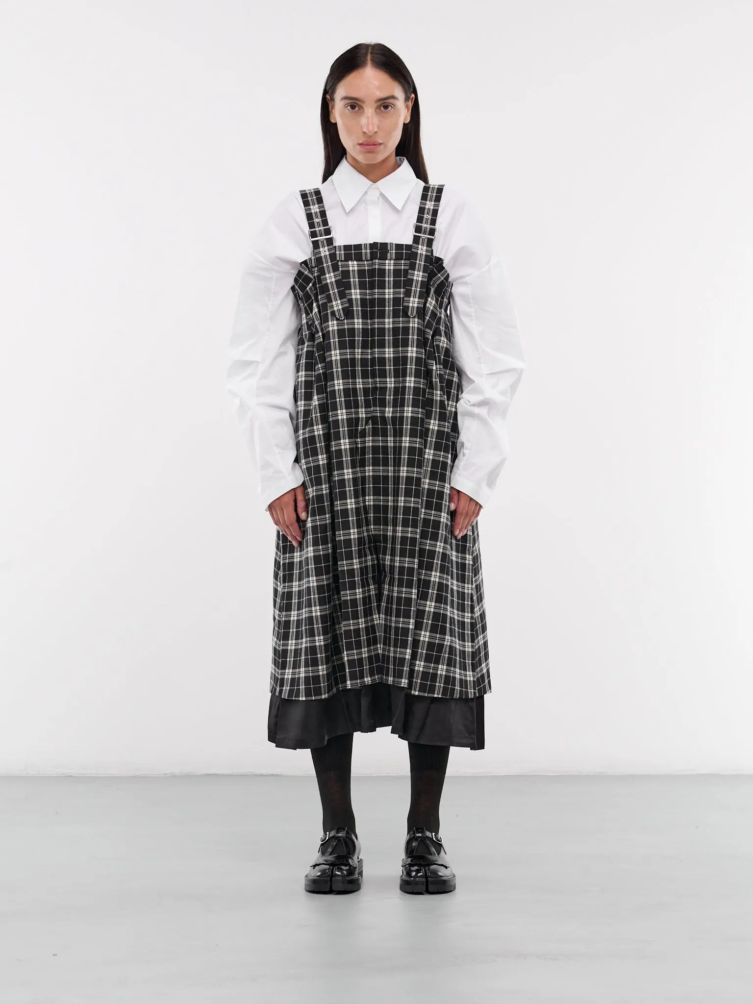 Plaid Suspender Skirt (3N-A004-051-PLAID)