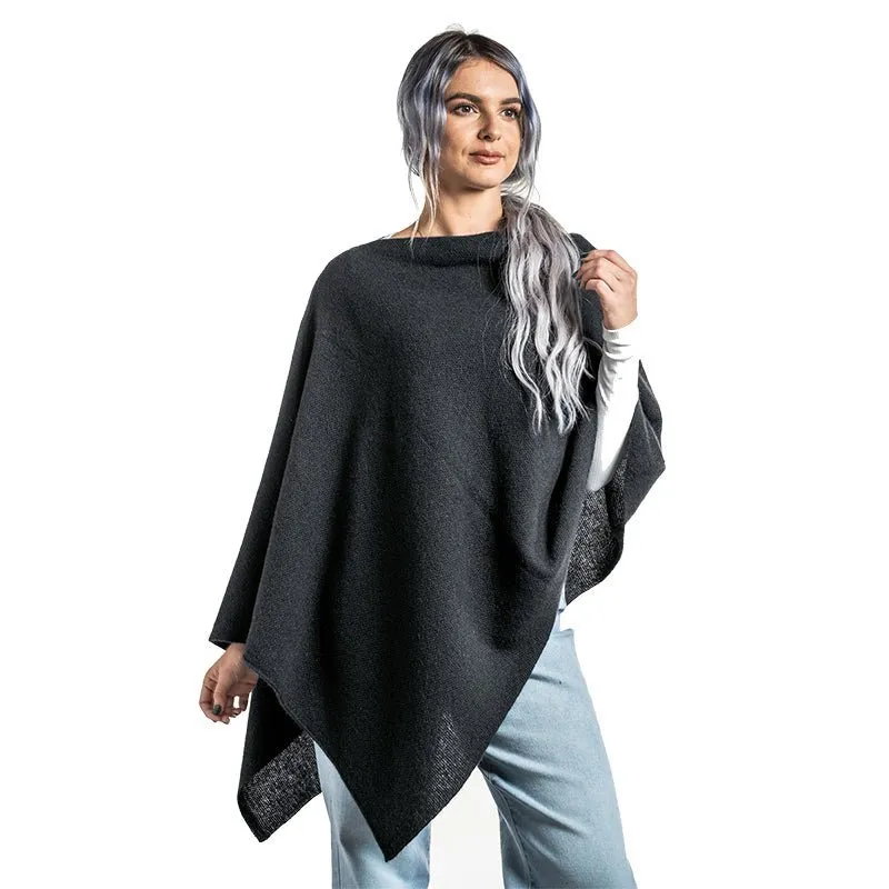 Premium Possum and Merino Wool - Two Way Poncho