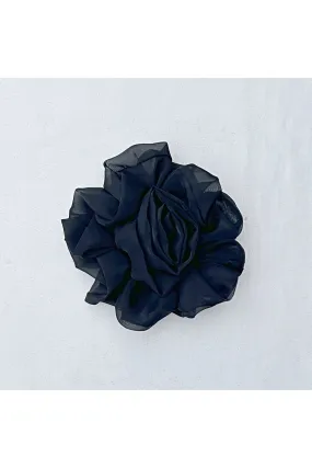 QueenMee Accessories Black Corsage Rose Hair Clip Flower Hair Clip Flower Pin