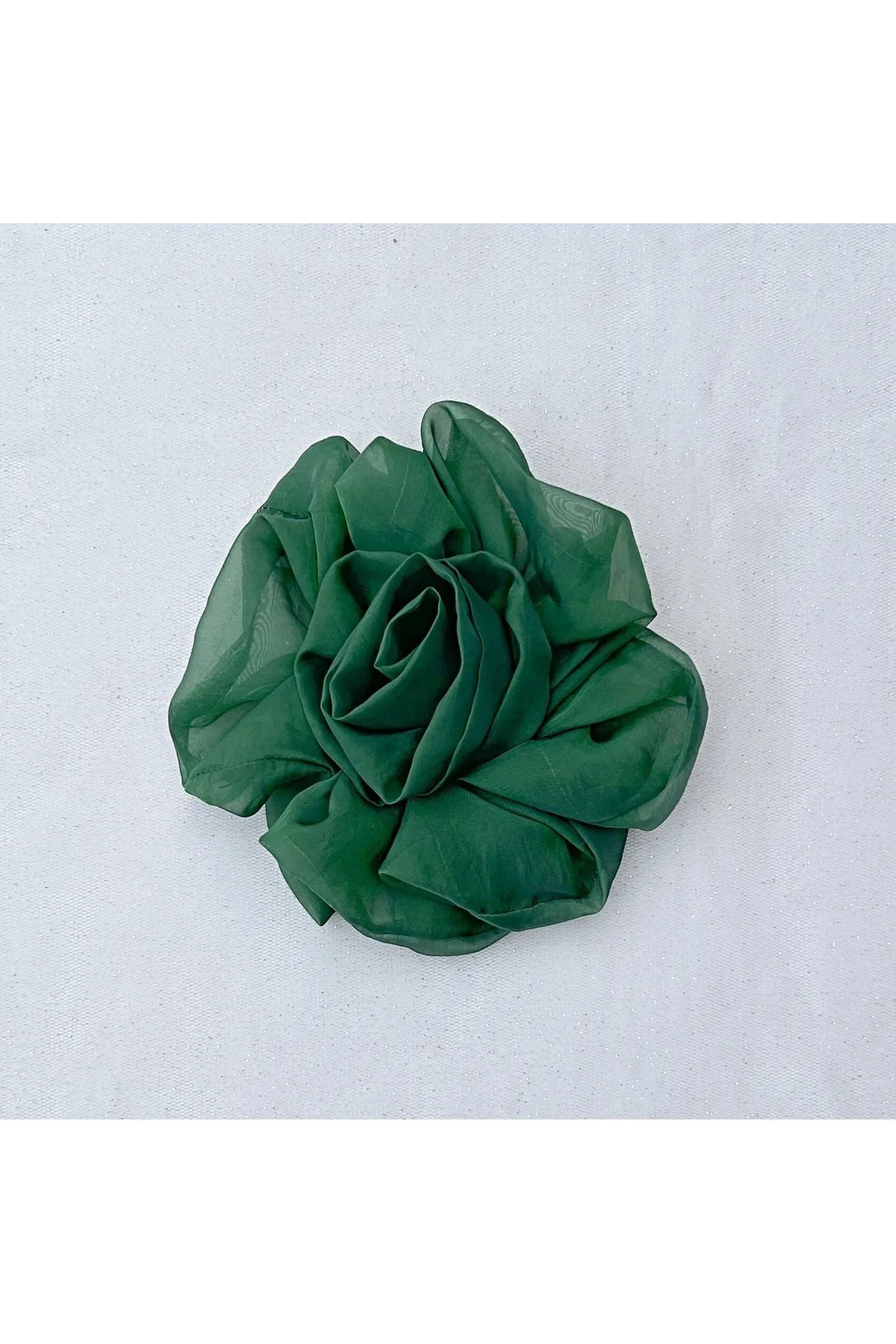 Queenmee Hair Accessories Green Corsage Rose Hair Clip Flower Hair Clip Flower Pin