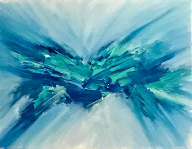 "Blue Angel" Decorative Art on Canvas