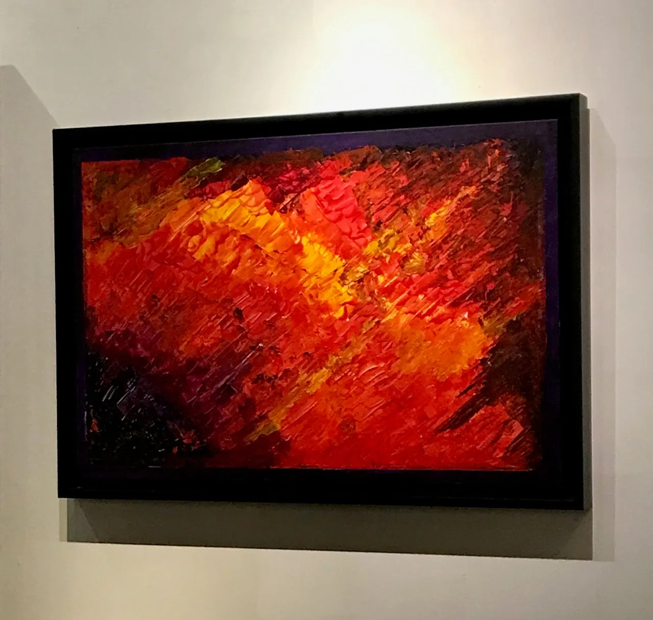 "Fiery Universe"  Original Acrylic on Canvas "SOLD"