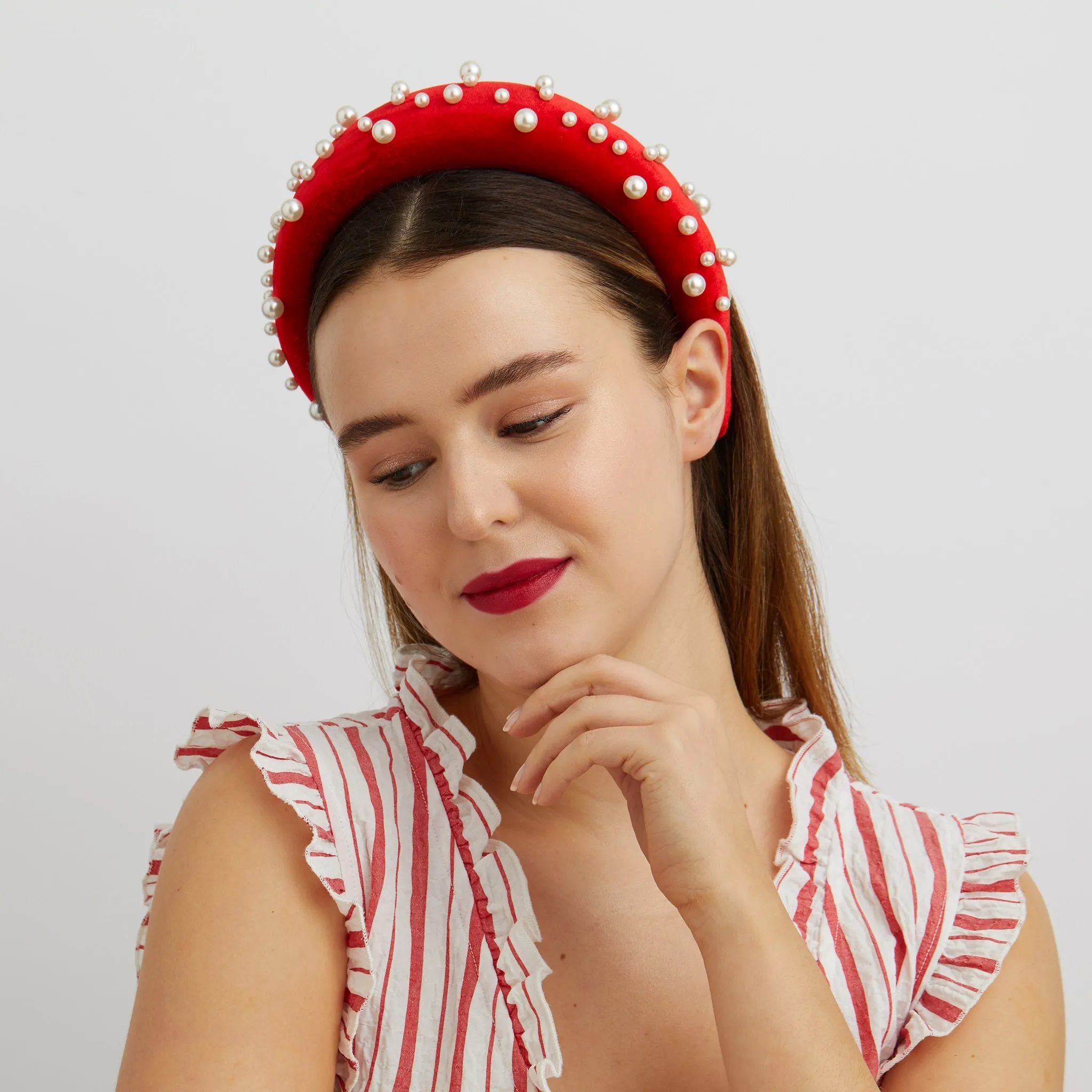 Red Pearl Headband