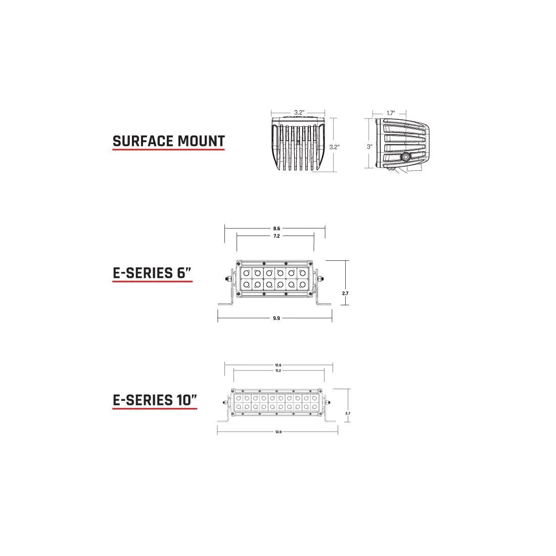 Rigid Industries 10" E-Series Flood MIL-STD-461F