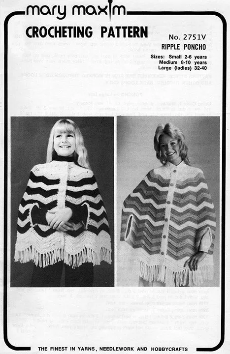 Ripple Poncho Pattern