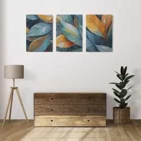 SCPmarts Modern Art Floral Painting For Living Room Bedroom Office Wall Decoration Wood Premium Paintings With Frame For Home Decoration (Abstract Flower 8, 12 Inch x 16 Inch)