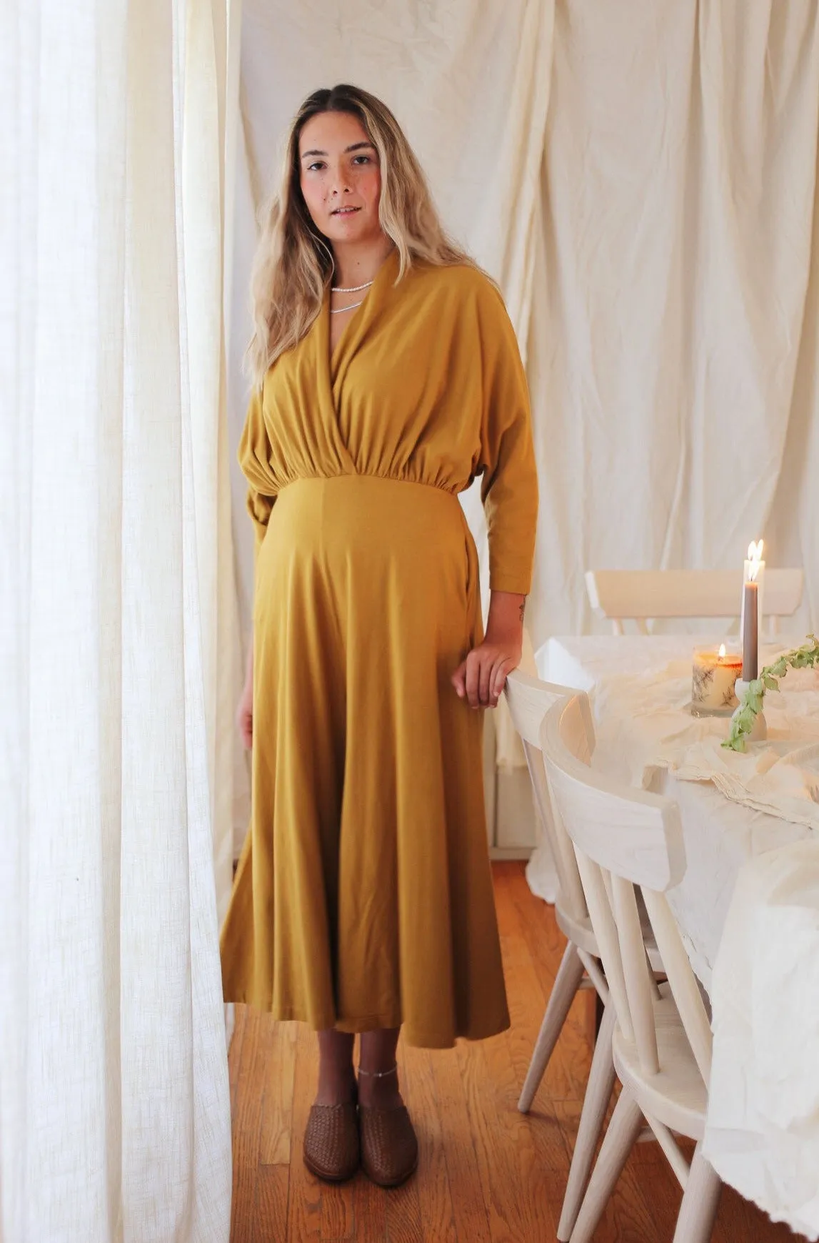 Sedona Dolman Sleeve Jumpsuit - Ochre