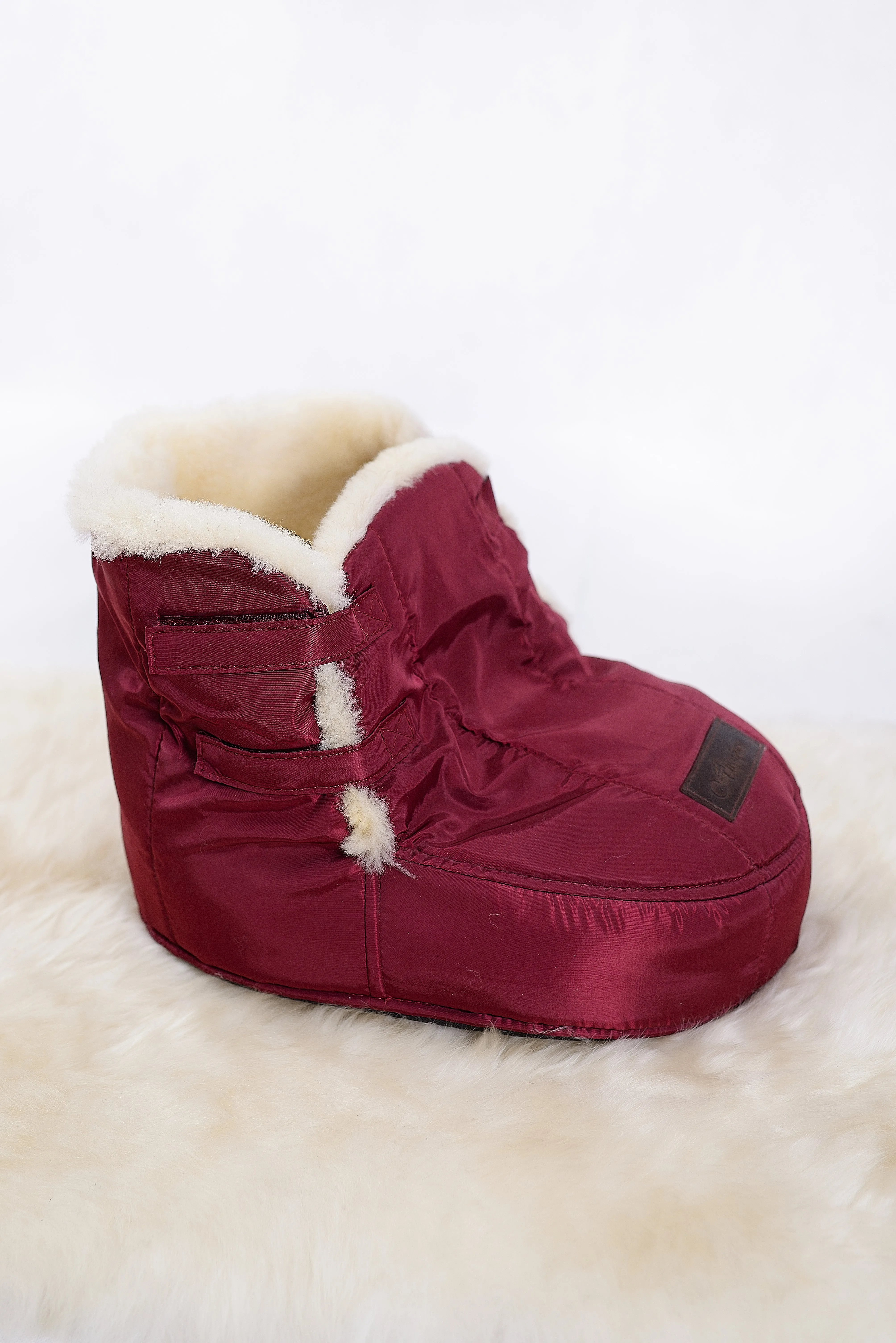 Sheepskin Foot Warmer in Red color