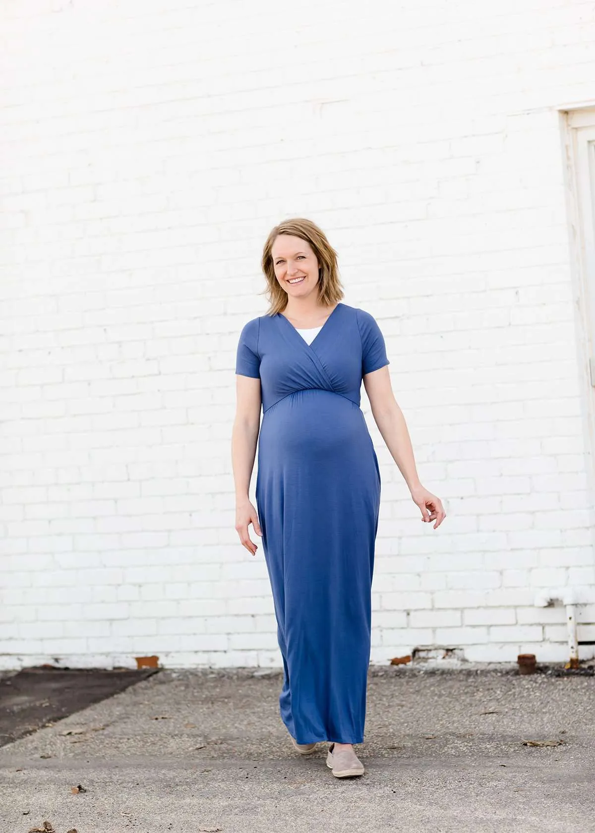 Short Sleeve Pocket Maxi Dress-FINAL SALE