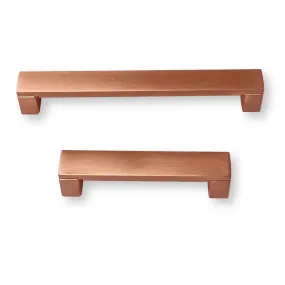 Squared Copper "Beam" Drawer Handles - Cabinet Hardware