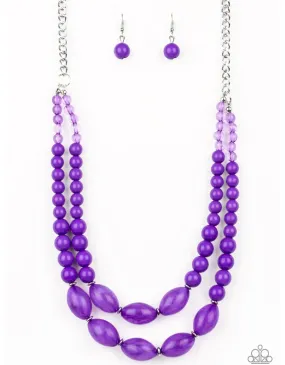 Sundae Shoppe purple - Necklace  - Paparazzi Accessories