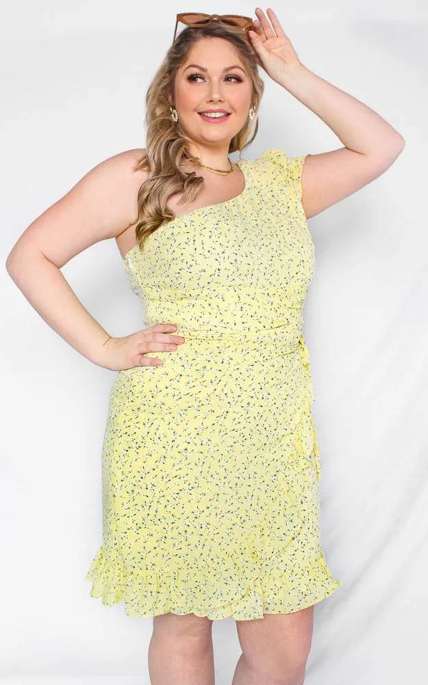 Sunshine Dress - Yellow Floral